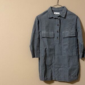 Zara kids Utility dress long shirt corduroy